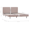 Elegant Cappuccino Faux Leather Bed Frame | 120x190 cm, Discover the vidaXL Bed Frame in cappuccino faux leather. Elegant design, sturdy materials, and durable construction, perfect for any bedroom.