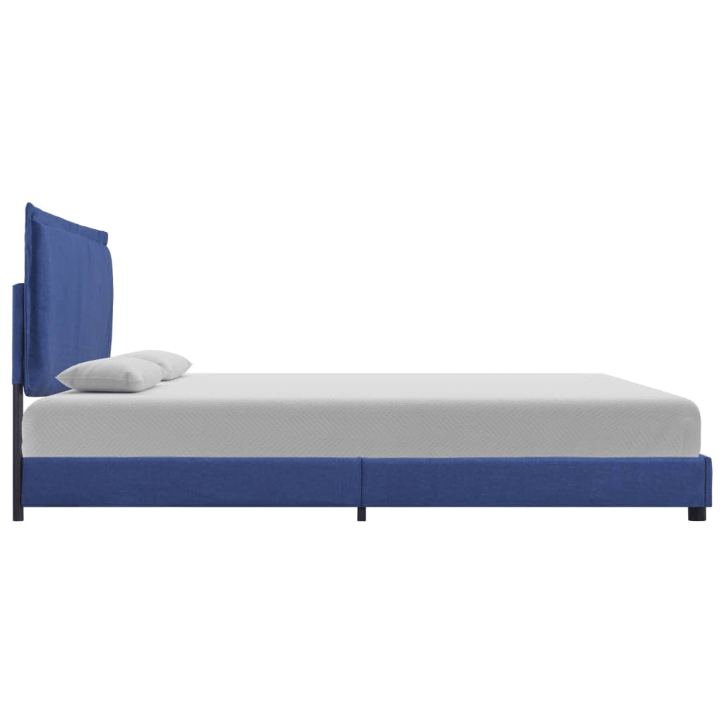 King Size Bed Frame Blue Fabric - Sturdy & Elegant, Upgrade your bedroom with our vidaXL 150x200 cm blue fabric king size bed frame. Stylish, durable, and a perfect centerpiece for any decor.