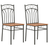 Sleek Dining Chairs 2 pcs - Industrial Style, Elevate your dining with our industrial-style chairs. Perfect blend of MDF durability and sleek design. Ideal for any space.