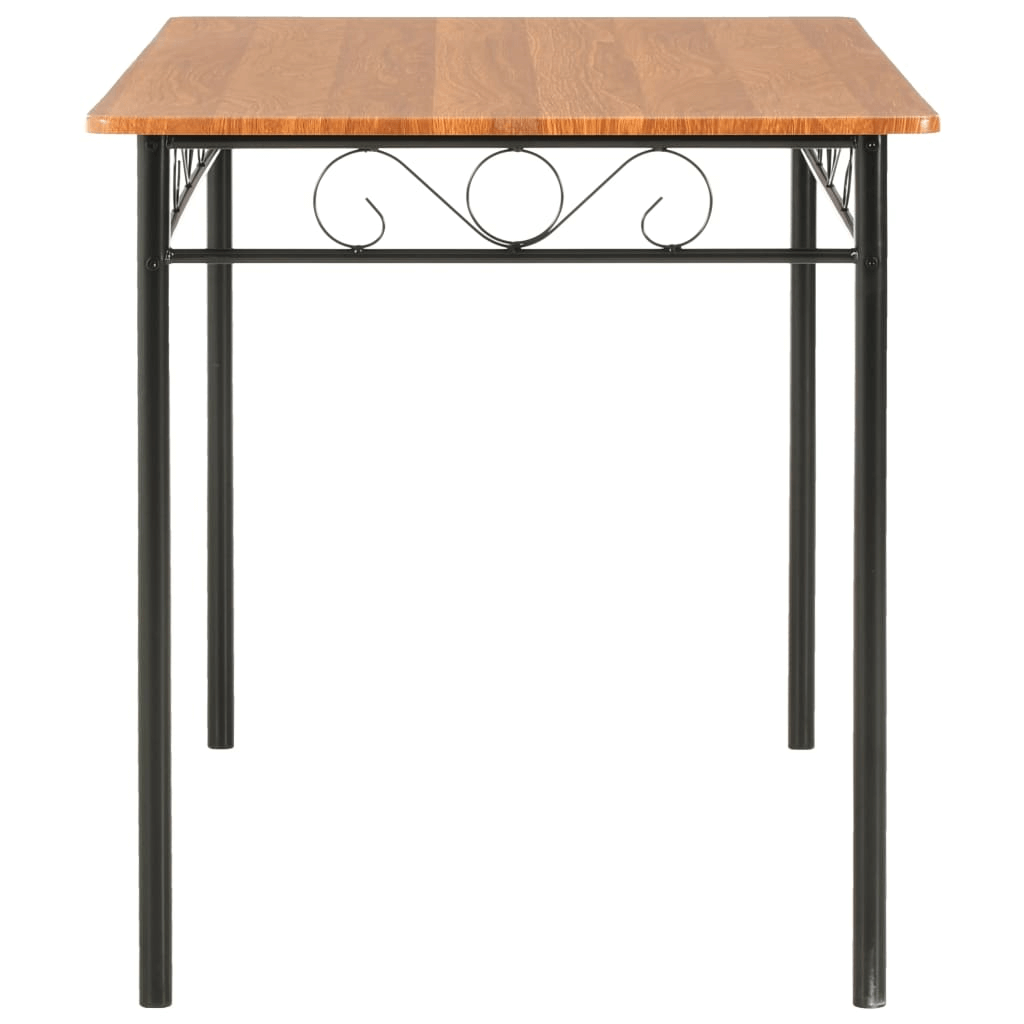 Industrial Style Dining Table - Durable & Easy Care, Upgrade with vidaXL's Industrial Dining Table in Brown. High-quality MDF & steel, elegant, easy-clean surface. Perfect for modern dining areas.