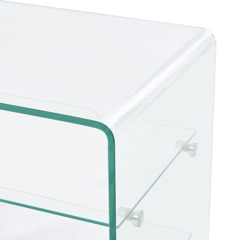 Modern Coffee Table - Tempered Glass, 50x40x56 cm, Upgrade your room with our durable, stylish coffee table made from tempered glass. Perfect for a sleek, contemporary look.