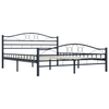 Elegant 160x200 cm Black Steel Bed Frame Elevate your bedroom with the vidaXL Black Steel Bed Frame. Durable, sleek design with comfortable plywood slats. Perfect for a sophisticated touch.