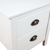 Bedside Cabinet Hill - Set of 2 - White Pine Wood, Modern & timeless, these solid pine wood bedside cabinets in white offer durable storage. Perfect for organizing essentials in a sleek, compact design.