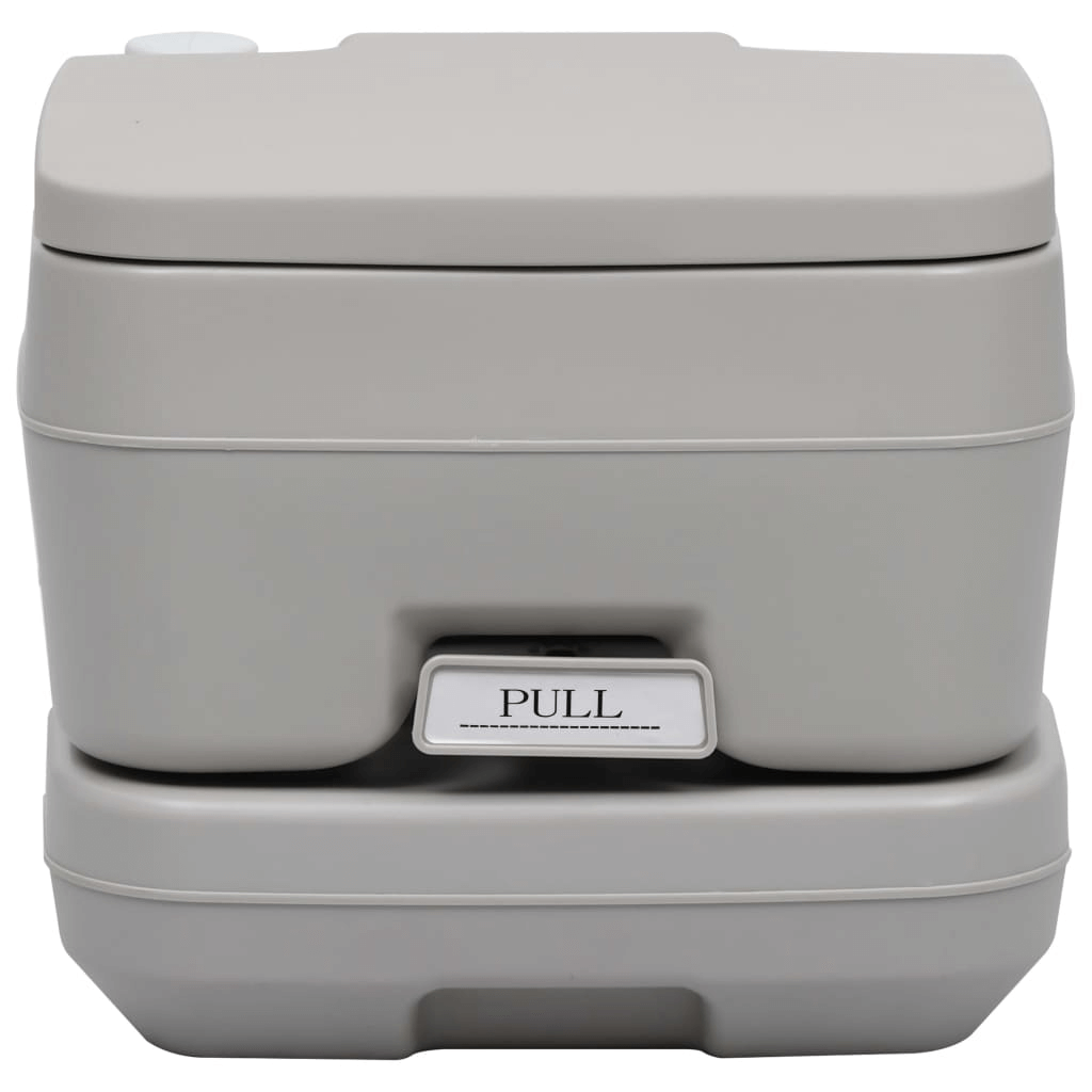 Portable Camping Toilet Grey 10+10 L - Convenient and Sturdy, Introducing the Portable Camping Toilet Grey 10+10 L – the Perfect Companion for Outdoor Adventures. Made from Strong High-Density Polyethylene PP Material.