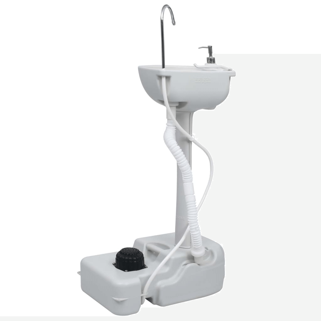 Portable Camping Handwash Stand | vidaXL, Discover the vidaXL Portable Camping Handwash Stand with Tent. Ideal for outdoor adventures, ensuring hygiene & privacy. Compact & convenient design.