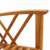 Garden Chairs 2 pcs Solid Acacia Wood - Durable Outdoor Furniture for Your Garden, Patio, and Terrace