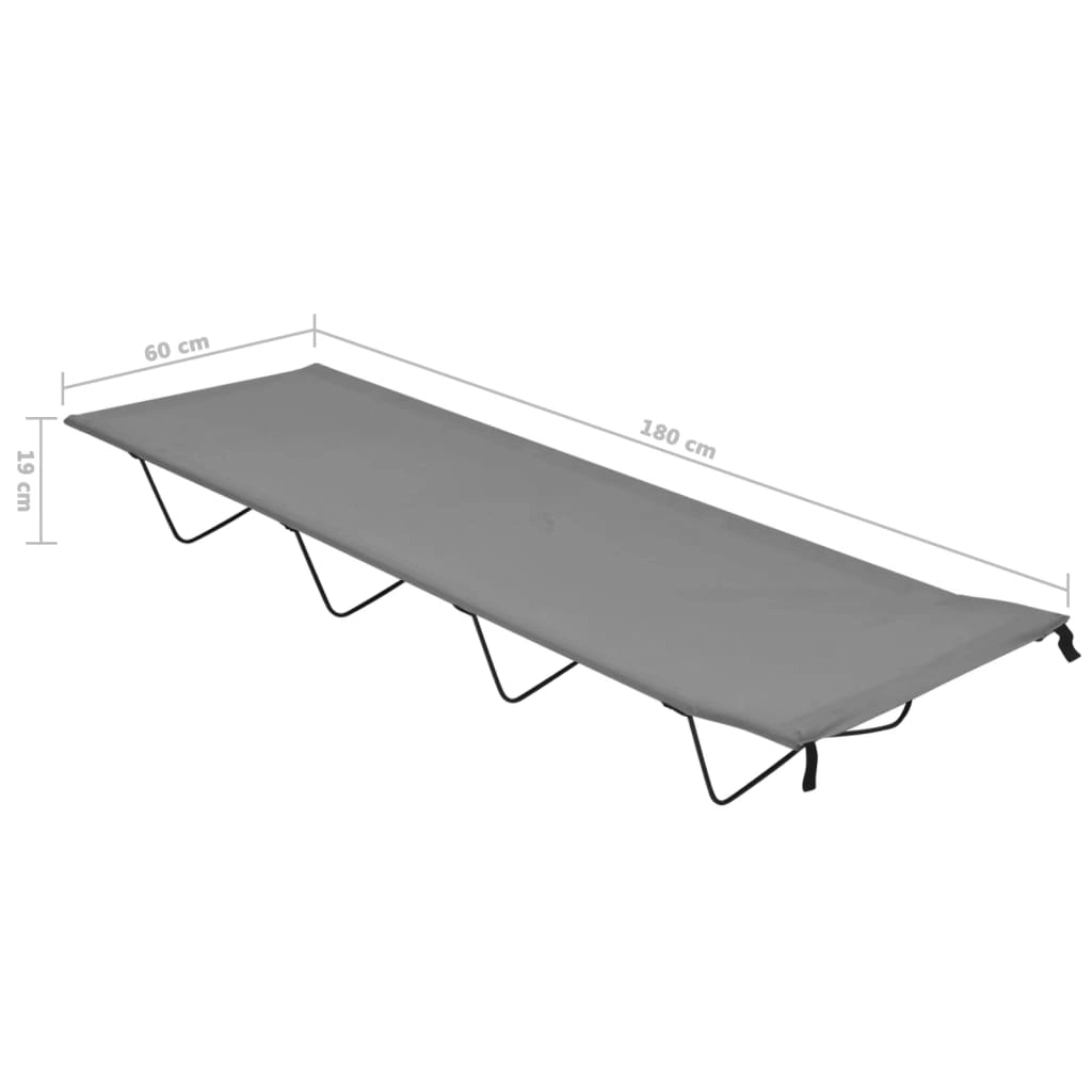 Camping Bed 180x60x19 cm - Comfortable and Durable, Stay Comfortable During Outdoor Adventures Make your camping or vacation experience more enjoyable with the vidaXL Camping Bed.