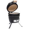 2-in-1 Ceramic Kamado BBQ Grill Smoker - 56 cm Black, Discover versatile outdoor cooking with the 2-in-1 Kamado BBQ Grill Smoker. Grill, bake, smoke, and keep food warm with this ceramic 56 cm grill.