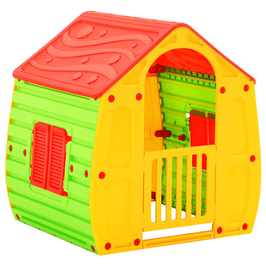 Colorful Kids Playhouse - Indoor & Outdoor Fun, Spark creativity with this vibrant playhouse, perfect for imaginative role-playing indoors and outdoors. Endless fun for your child!