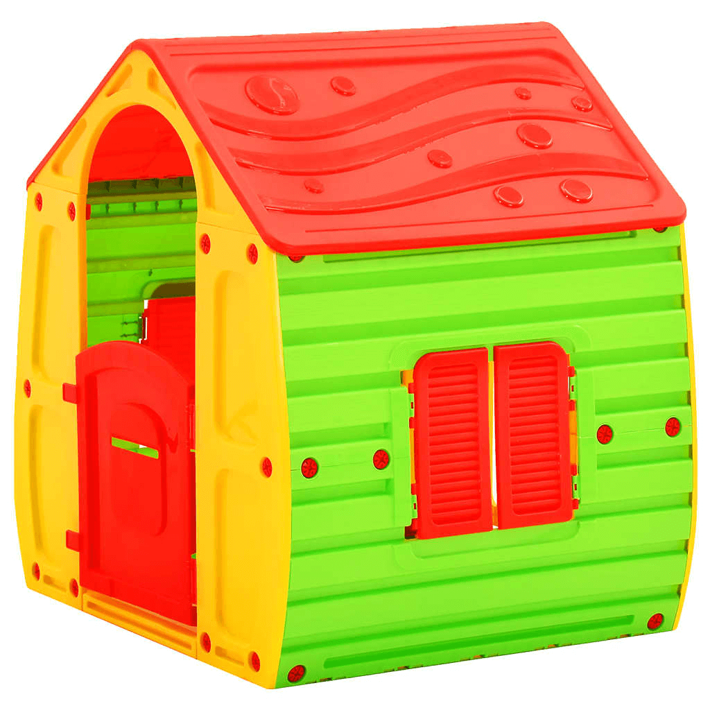 Colorful Kids Playhouse - Indoor & Outdoor Fun, Spark creativity with this vibrant playhouse, perfect for imaginative role-playing indoors and outdoors. Endless fun for your child!