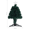 64 cm Pre-lit Fibre Optic Christmas Tree, This 64 cm artificial Christmas tree features lifelike branches and LED lights, creating a beautiful centerpiece for your holidays.