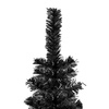 Slim Black Christmas Tree 210 cm - Elegant Decor, Elevate your holiday decor with this chic, realistic black Christmas tree. Perfect as a unique festive centerpiece.