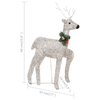 Gold Reindeer & Sleigh Christmas Decoration - 100 LEDs, Enchant your home with a Gold Reindeer & Sleigh Christmas Decoration. For indoor & outdoor use, featuring 100 warm white LEDs. Weather-resistant & festive!