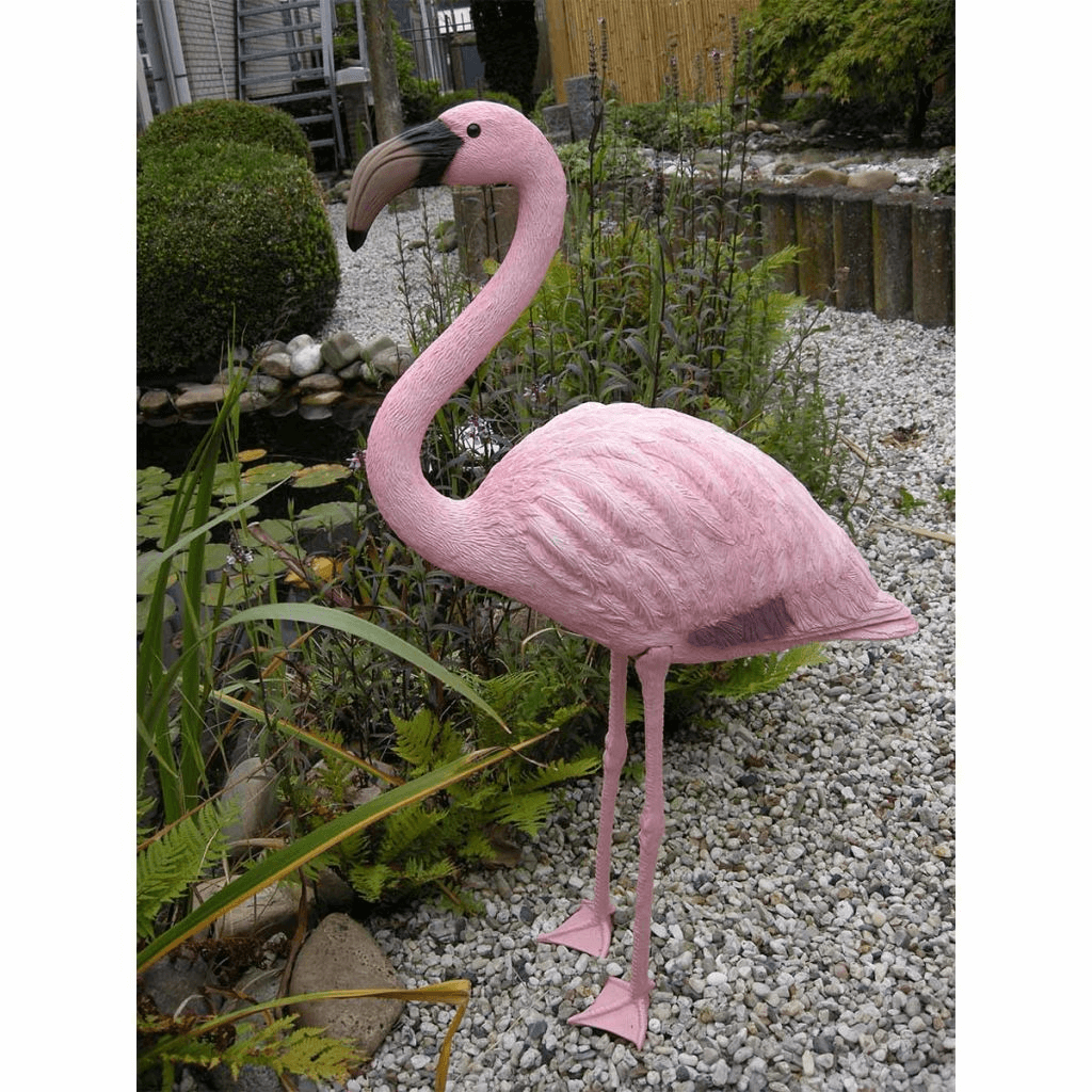 Ubbink Flamingo Garden Ornament - 90 cm Tall, Durable, Add tropical charm to your garden with the 90 cm tall Ubbink Flamingo, made from durable plastic for long-lasting beauty.