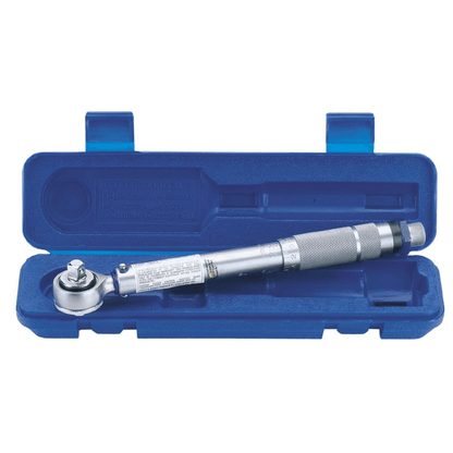 Draper Tools 3/8" Ratchet Torque Spanner 34570, Get precise torque settings with the Draper Tools 3/8" Ratchet Torque Spanner. Audible click at the set torque. Includes Nm and lb-in scales.