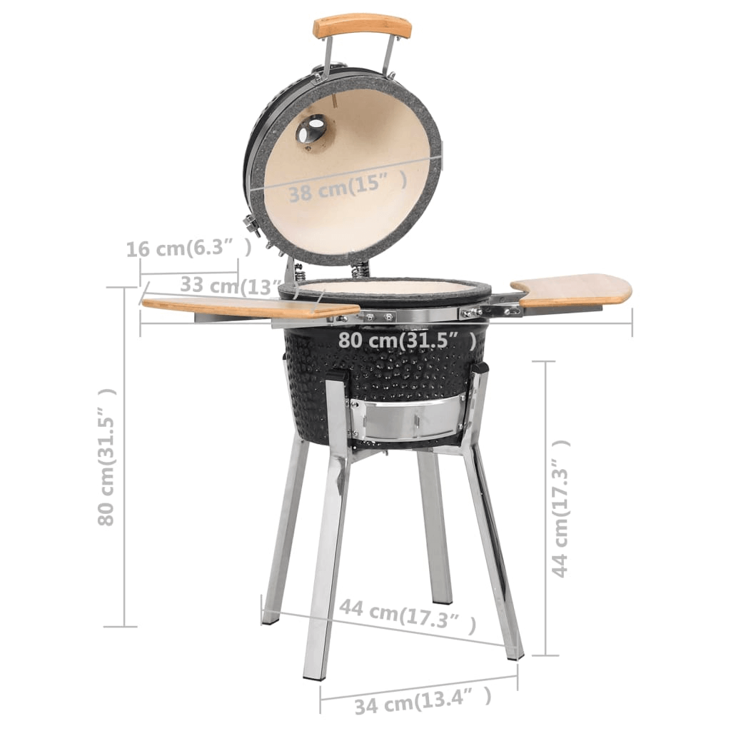 Kamado Ceramic Grill Smoker - 81 cm BBQ Perfection, Elevate your outdoor cooking with the Kamado Ceramic Grill Smoker. Unmatched flavour and versatility for grilling, baking, and smoking your favourite foods.