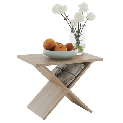 FMD Coffee Table Oak Tree - Stylish Living Room Centerpiece, Discover the FMD Coffee Table Oak Tree, combining elegance and functionality to enhance your living room decor with ample storage.