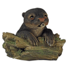 Ubbink Floating Spitter Garden Fountain Otter, Enhance your pond with the elegant, weather-resistant Ubbink Otter Garden Fountain. Features a captivating otter on a tree trunk.