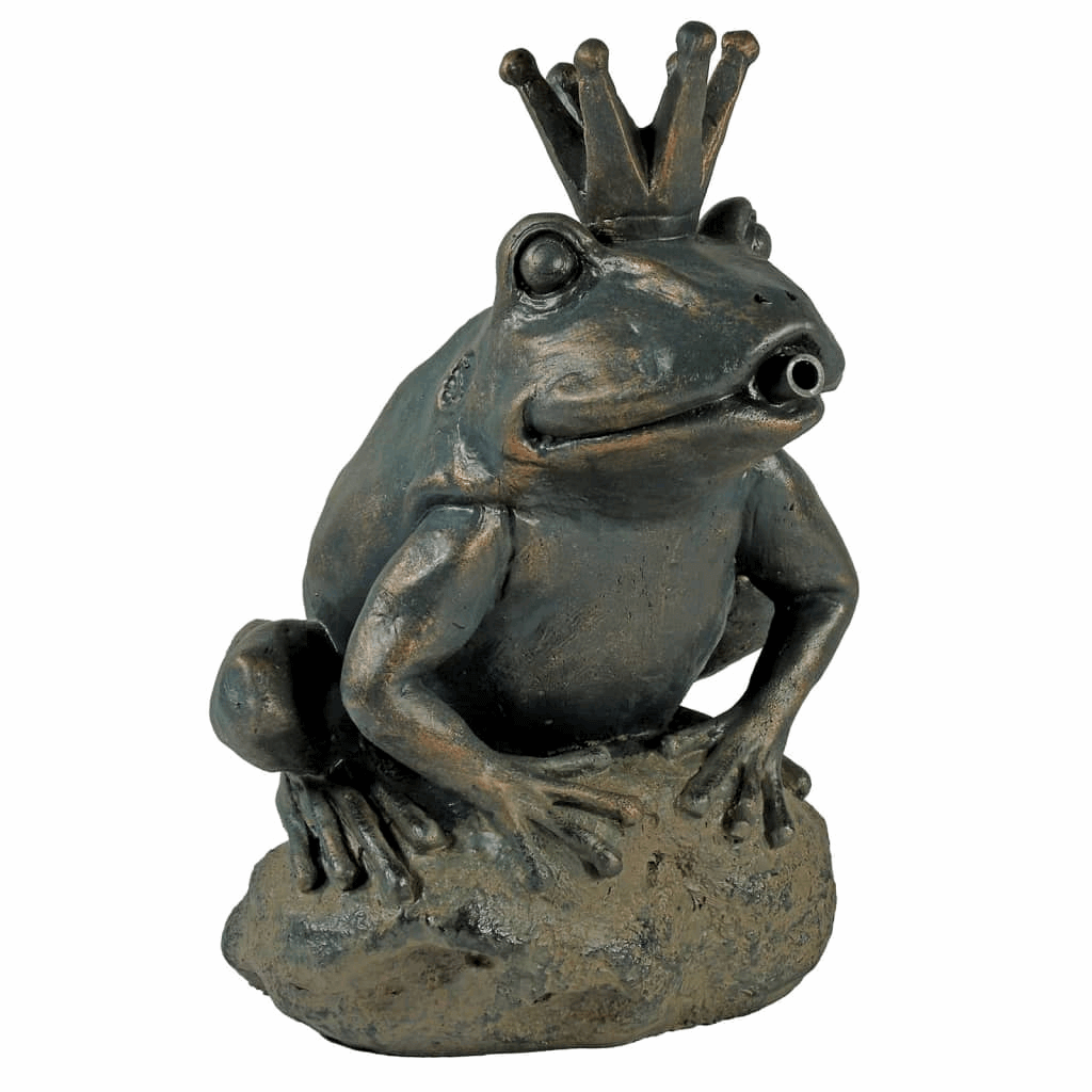 Ubbink Spitter Garden Fountain King Frog - Decorative Water Feature for Your Garden