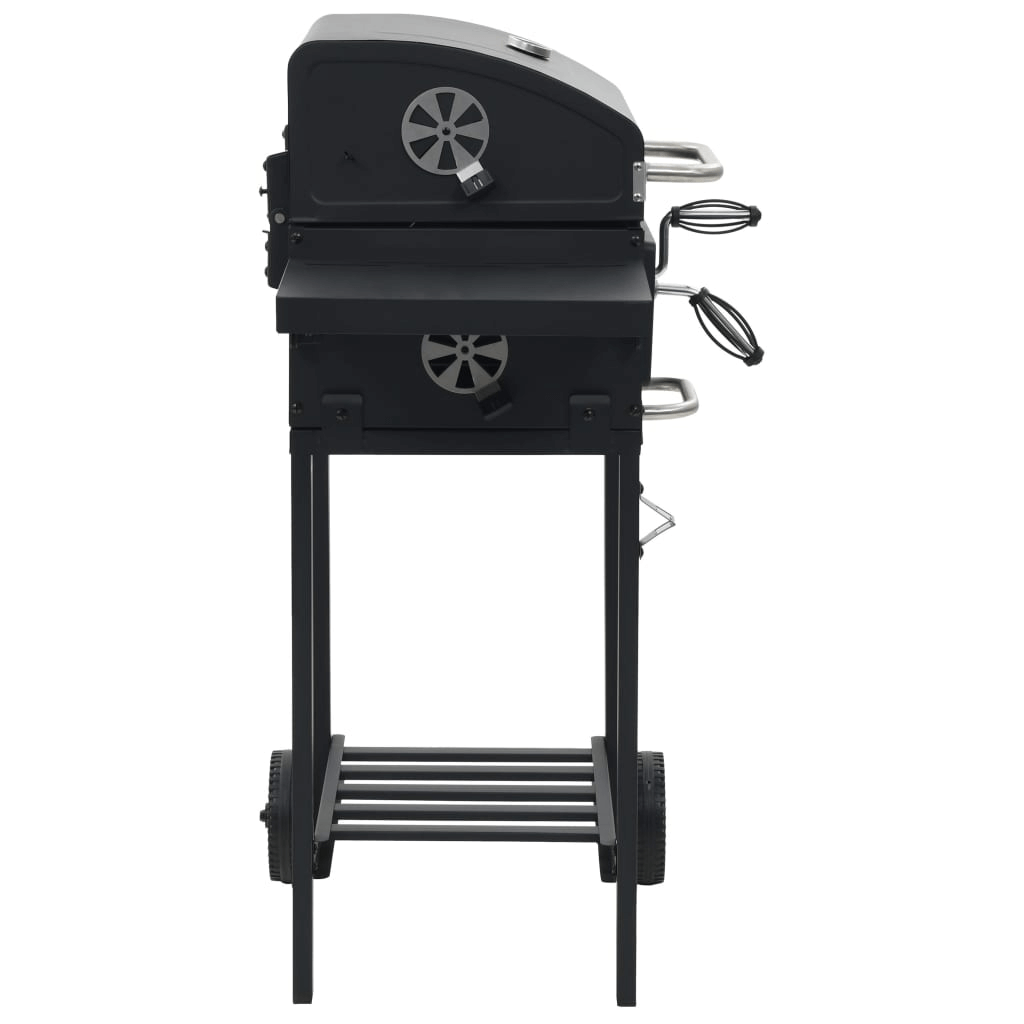 Charcoal BBQ Grill with Shelf - Gourmet Outdoor Cooking, Elevate backyard gatherings with the vidaXL Charcoal BBQ Grill. Versatile, stylish, and durable for the best outdoor cookouts.