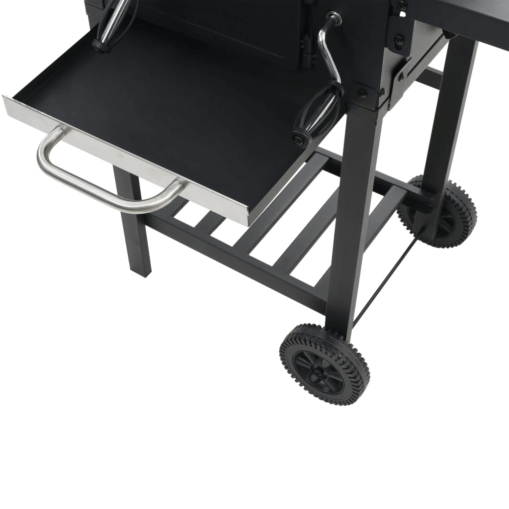 Charcoal BBQ Grill with Shelf - Gourmet Outdoor Cooking, Elevate backyard gatherings with the vidaXL Charcoal BBQ Grill. Versatile, stylish, and durable for the best outdoor cookouts.