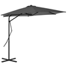 vidaXL Outdoor Parasol 300 cm - UV & Fade Resistant Shield against UV rays with our Anthracite vidaXL Outdoor Parasol. Durable steel pole, anti-fade polyester canopy for your perfect shade.