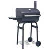 Charcoal BBQ Grill Smoker - Premium Quality & Mobile, Elevate your outdoor cooking with the Charcoal BBQ Grill Smoker in Black. Heavy-duty build, easy mobility, and bottom shelf for extra storage.