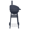 Charcoal BBQ Grill Smoker - Premium Quality & Mobile, Elevate your outdoor cooking with the Charcoal BBQ Grill Smoker in Black. Heavy-duty build, easy mobility, and bottom shelf for extra storage.