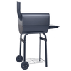 Charcoal BBQ Grill Smoker - Premium Quality & Mobile, Elevate your outdoor cooking with the Charcoal BBQ Grill Smoker in Black. Heavy-duty build, easy mobility, and bottom shelf for extra storage.