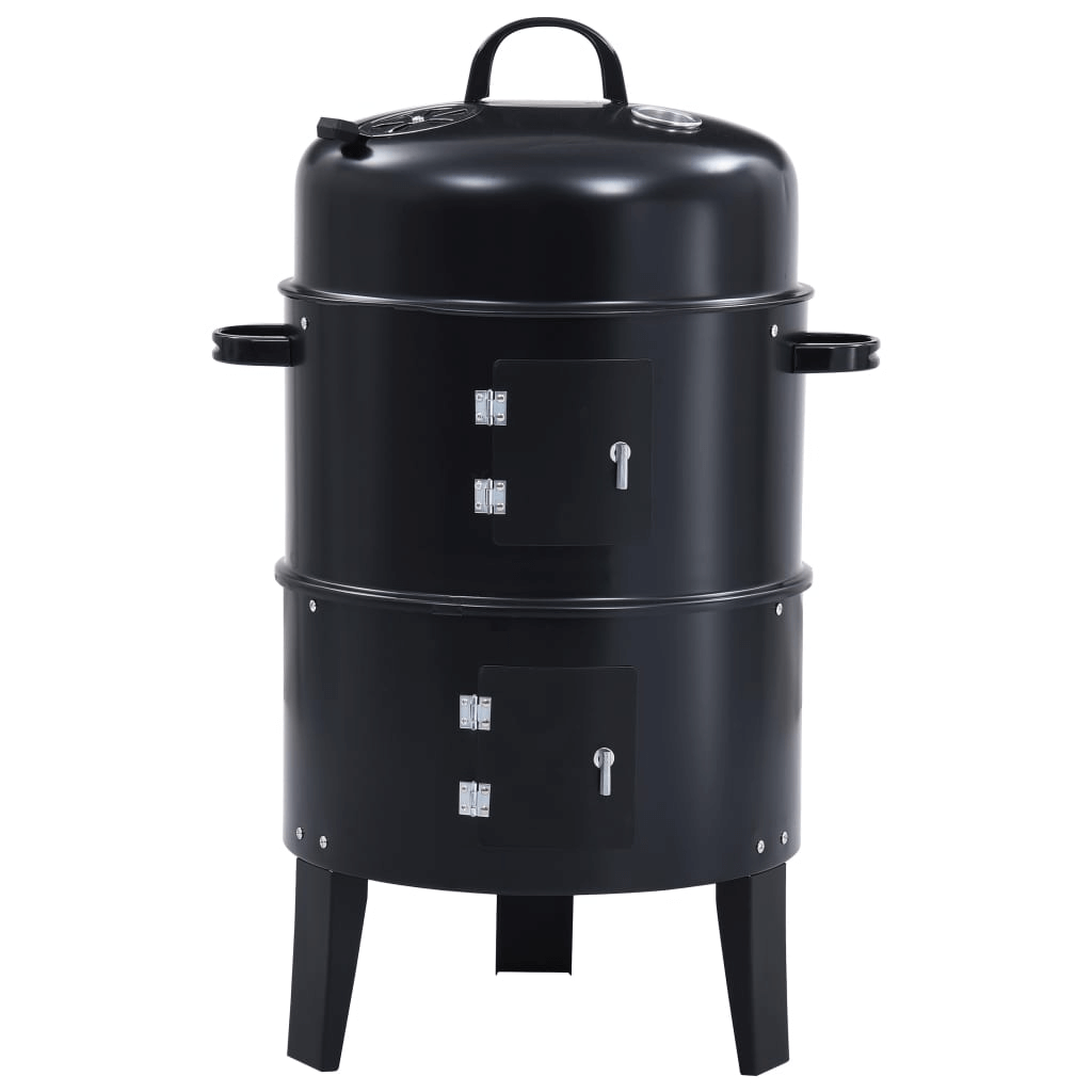 3-in-1 Charcoal Smoker BBQ for All Your Outdoor Needs, Explore the versatility of vidaXL's 3-in-1 Charcoal Smoker BBQ Grill. Perfect for grilling, cooking & smoking. Make every outdoor event memorable.