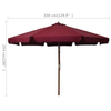 vidaXL Outdoor Parasol - Cool Burgundy Shade Create comfort outdoors with the vidaXL Burgundy Parasol. Quality materials and durable design for your perfect shade.