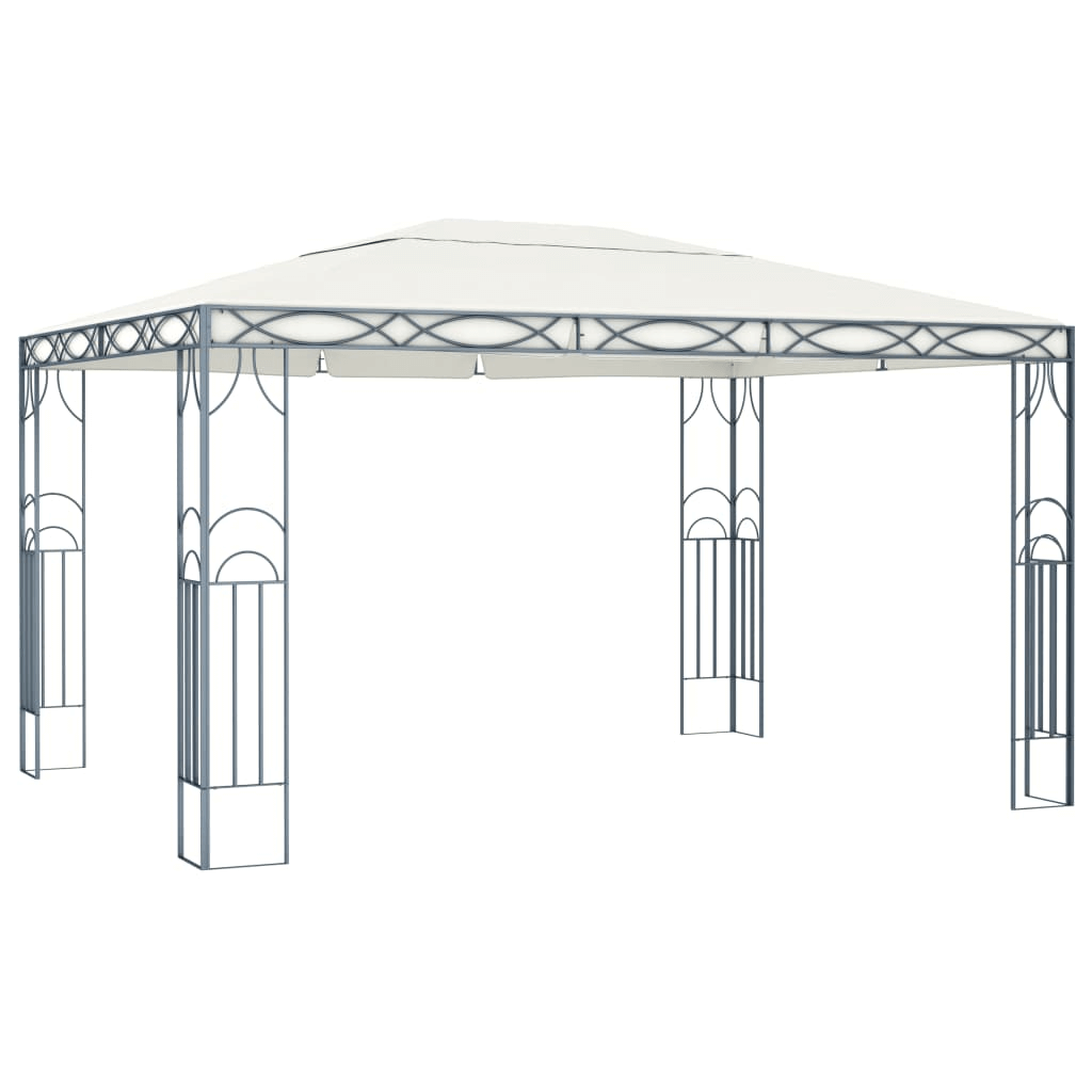 Gazebo 400x300 cm Cream - Elegant Outdoor Sunshade Shelter, Elegant Outdoor Sunshade Shelter for Events Host the perfect outdoor events with the vidaXL Gazebo 400x300 cm Cream.