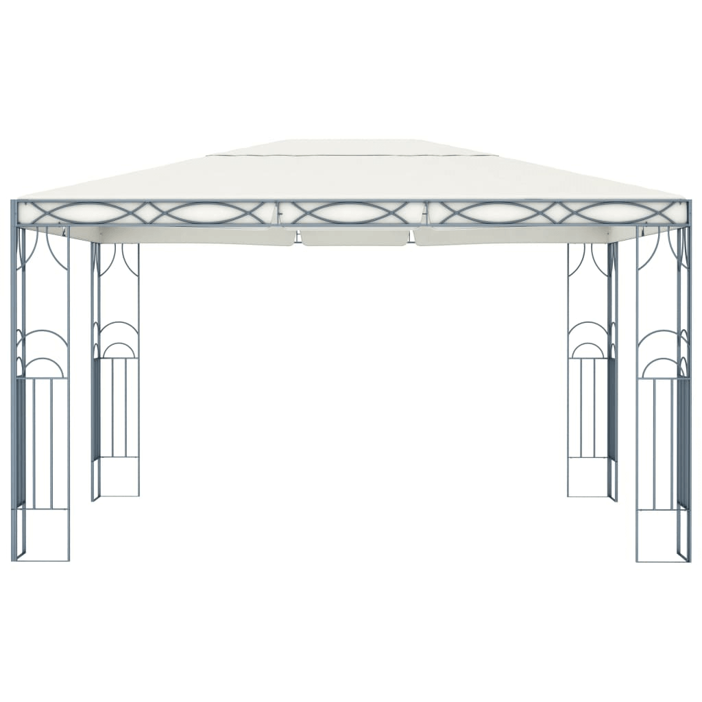 Gazebo 400x300 cm Cream - Elegant Outdoor Sunshade Shelter, Elegant Outdoor Sunshade Shelter for Events Host the perfect outdoor events with the vidaXL Gazebo 400x300 cm Cream.