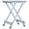 Compact Camping Stool - Versatile & Durable Elevate camping with the vidaXL Aluminium Stool. Perfect as a stool, side table, or footrest. Sturdy, durable, and folds for convenience.