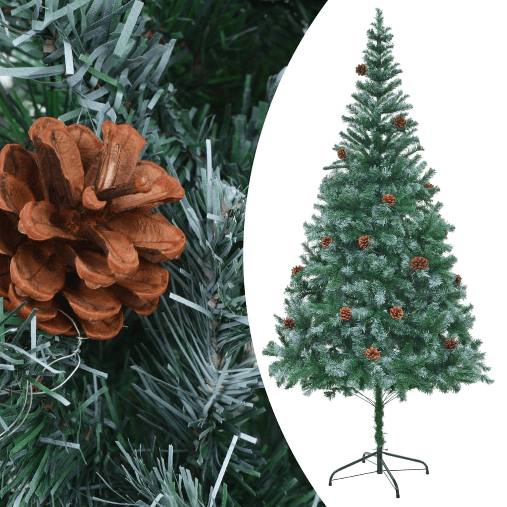 Realistic 210 cm Artificial Christmas Tree, Elevate your festive decor with our 210 cm Artificial Christmas Tree, featuring realistic pinecones and eco-friendly design. Perfect for a merry Christmas!