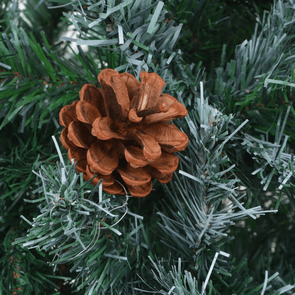 Realistic 210 cm Artificial Christmas Tree, Elevate your festive decor with our 210 cm Artificial Christmas Tree, featuring realistic pinecones and eco-friendly design. Perfect for a merry Christmas!