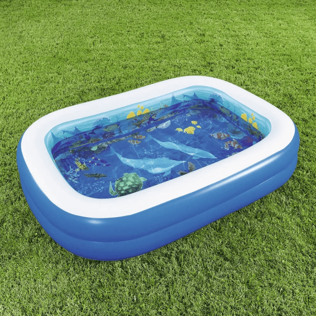 Bestway Undersea Adventure Pool 54177 - Magical Fun! Dive into fun with the durable Bestway Undersea Adventure Inflatable Pool 54177. Perfect for kids’ imaginative underwater play. Holds 778L.