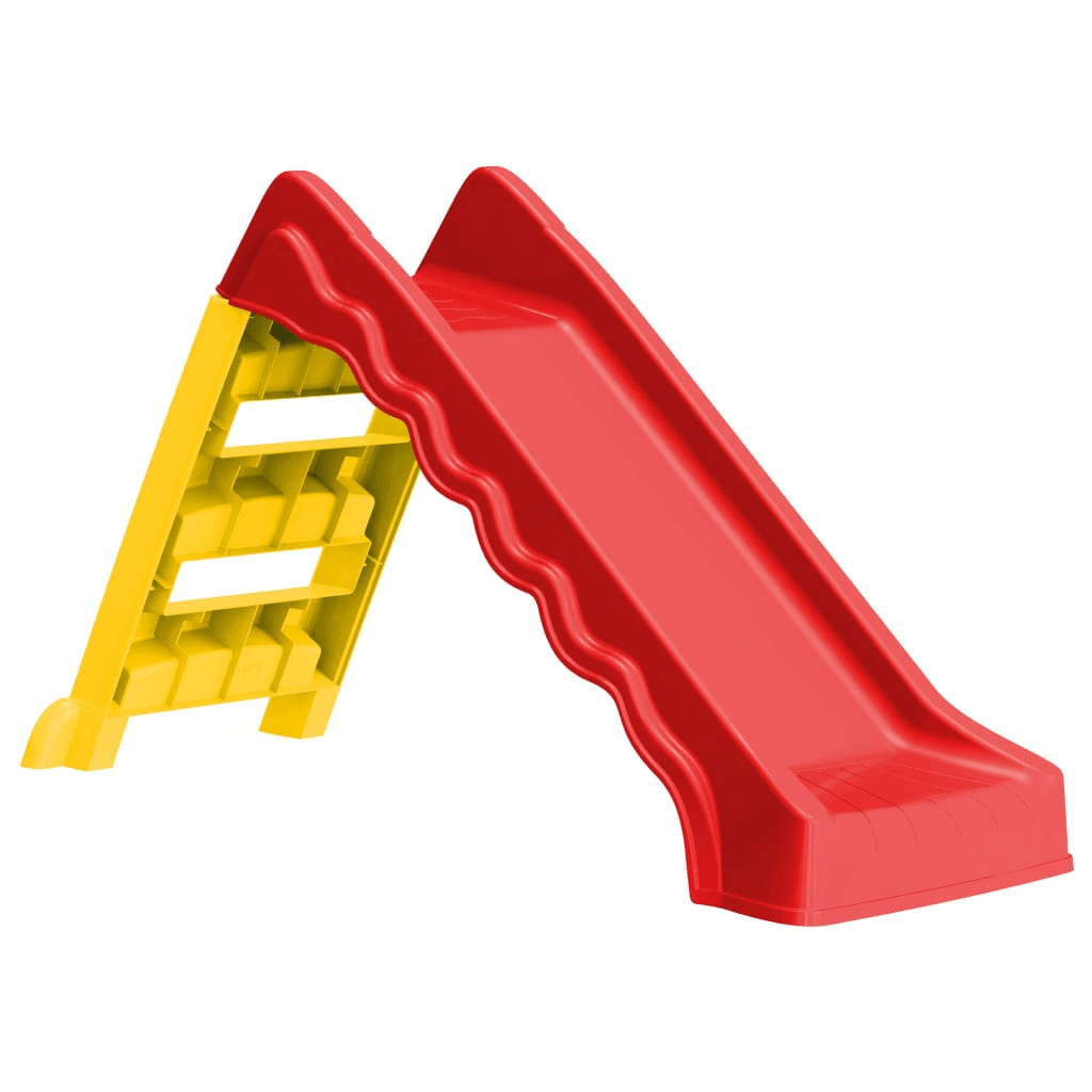 Kids Foldable Slide - Indoor & Outdoor Fun, Discover endless fun with our Kids Foldable Slide! Perfect for indoor & outdoor play, this durable red/yellow slide ensures safe, active enjoyment.