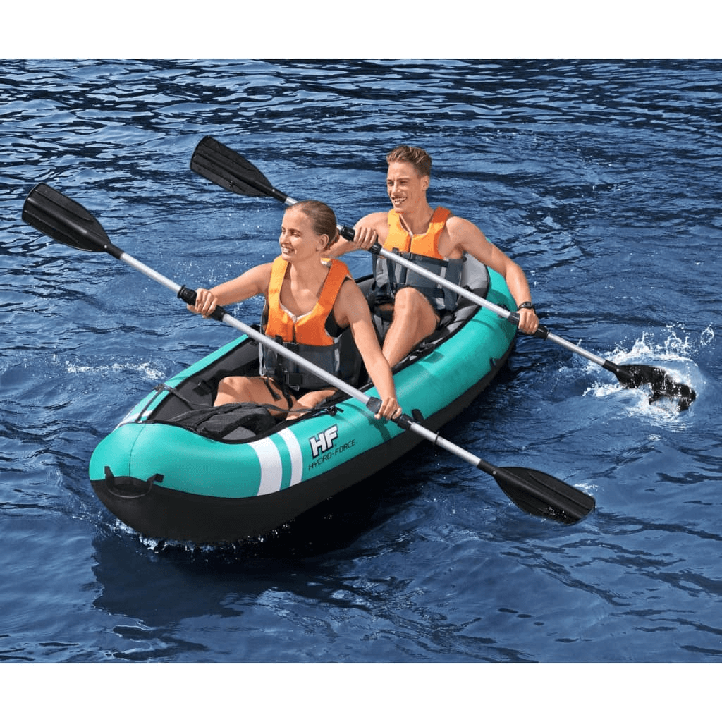 Durable Hydro-Force Ventura X2 Kayak - 330x86 cm, Experience thrilling adventures with the durable, stable, and high-performance Hydro-Force Ventura X2 Kayak by Bestway. Ideal for all explorers!