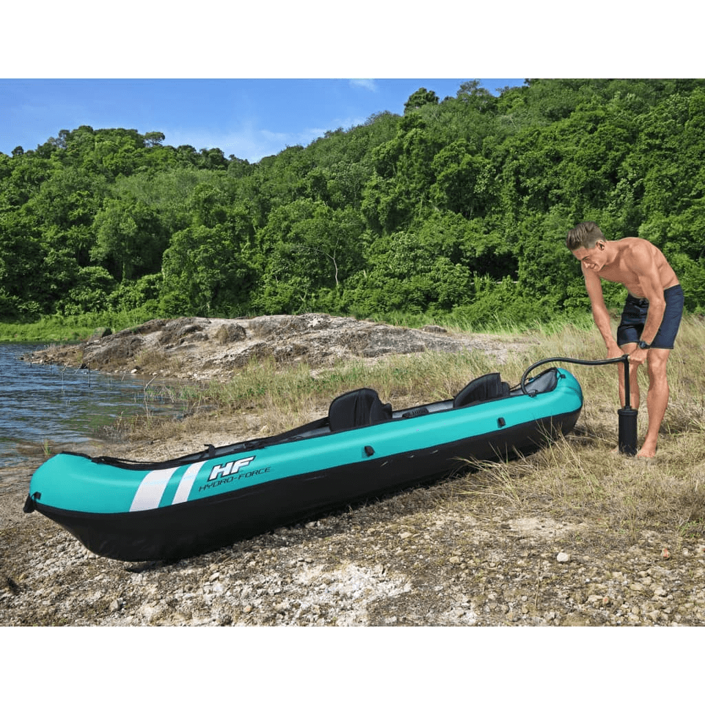 Durable Hydro-Force Ventura X2 Kayak - 330x86 cm, Experience thrilling adventures with the durable, stable, and high-performance Hydro-Force Ventura X2 Kayak by Bestway. Ideal for all explorers!