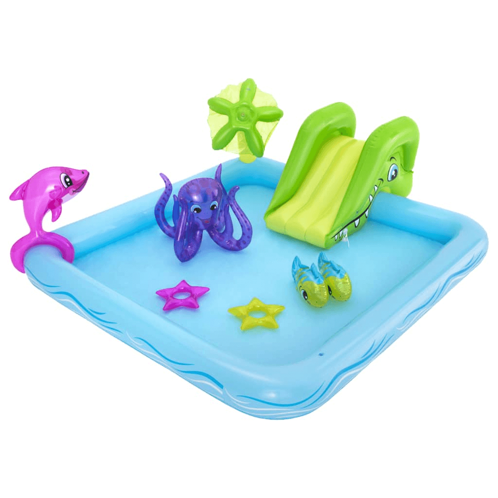 Fantastic Aquarium Play Centre - Water Fun for Kids, Discover the Fantastic Aquarium Play Centre with interactive inflatables, sprayers, and slide. Perfect for endless outdoor water fun and cooling summer days!