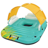 5-Person Inflatable Island Sunny Lounge - Ultimate Lounger, Relax in style with the 5-Person Inflatable Island Sunny Lounge. Perfect for pool parties or lazy lake days, it offers ample space, a sunshade, and cup holders.