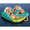 5-Person Inflatable Island Sunny Lounge - Ultimate Lounger, Relax in style with the 5-Person Inflatable Island Sunny Lounge. Perfect for pool parties or lazy lake days, it offers ample space, a sunshade, and cup holders.