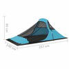 Camping Tent - Lightweight and Portable - Blue Get a great night's sleep during your camping trips with this Camping Tent. This tent is perfect for active campers and weekend adventurers.