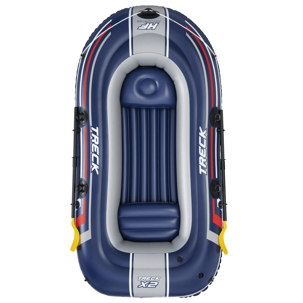 Hydro-Force Treck x2 Inflatable Boat Set – 255x127 cm, Experience ultimate comfort and safety on the water with the Hydro-Force Treck x2 Set. Ideal for 2 adults and 1 child, perfect for quiet lake trips.