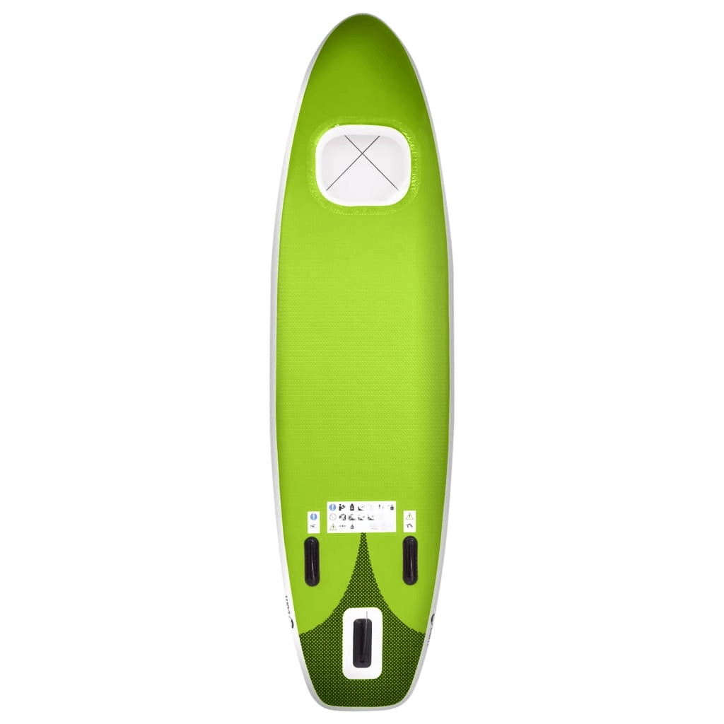 Inflatable Paddle Board Set - 360x81x10 cm, Green, Unforgettable watersport adventures with this inflatable stand up paddle board set. Perfect for beginners and pros, it offers comfort, stability, and durability