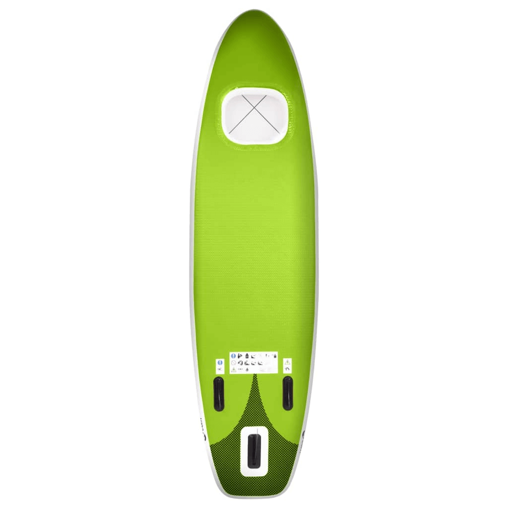 Inflatable Paddle Board Set – Green, Durable & Stable, Experience ultimate fun on the water with this durable and stable inflatable stand-up paddle board set. Perfect for all skill levels.