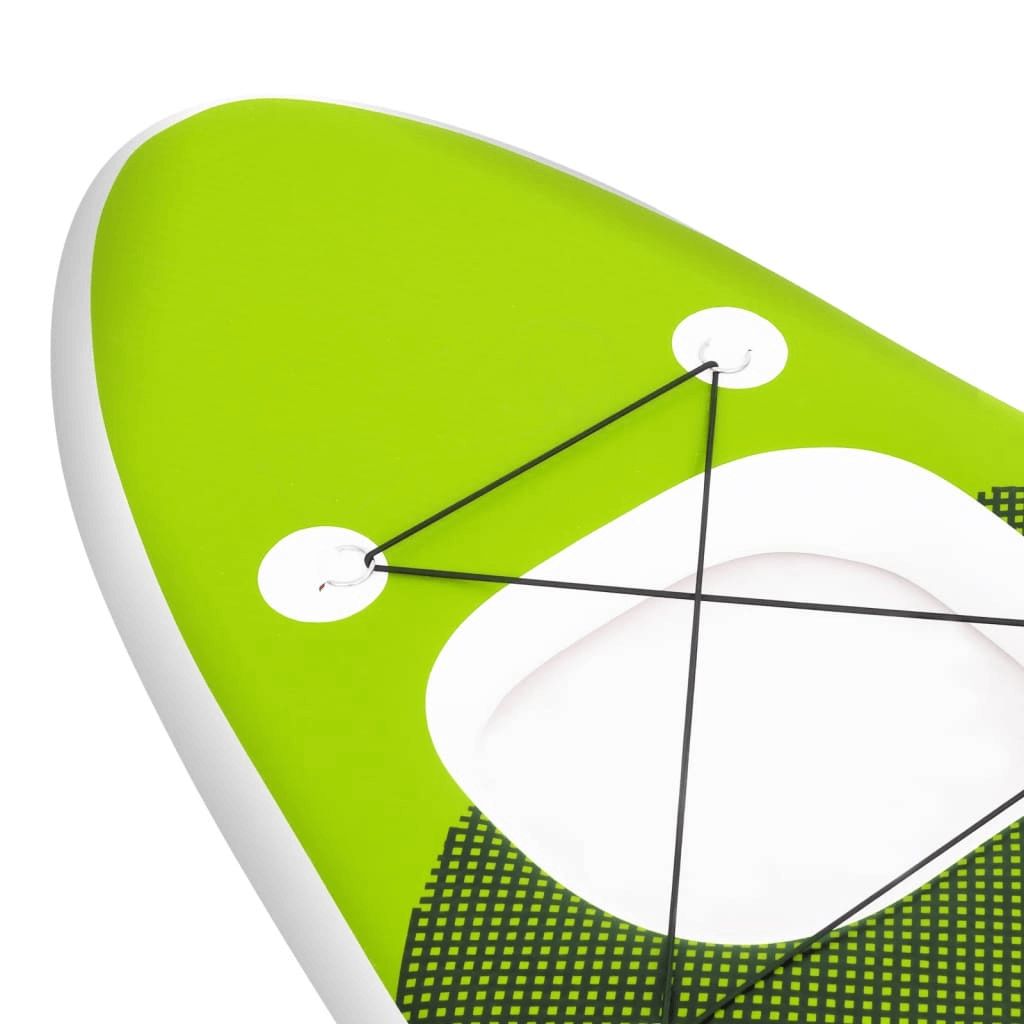 Inflatable Paddle Board Set – Green, Durable & Stable, Experience ultimate fun on the water with this durable and stable inflatable stand-up paddle board set. Perfect for all skill levels.