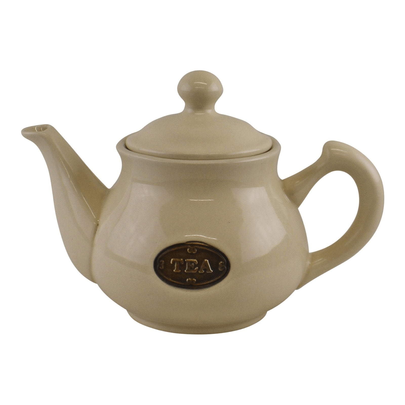 Country Cottage Cream Ceramic Teapot - Rustic Charm, Add Rustic Charm to Your Tea Time with the Country Cottage Cream Ceramic Teapot High-quality ceramic teapot in a beautiful cream color.