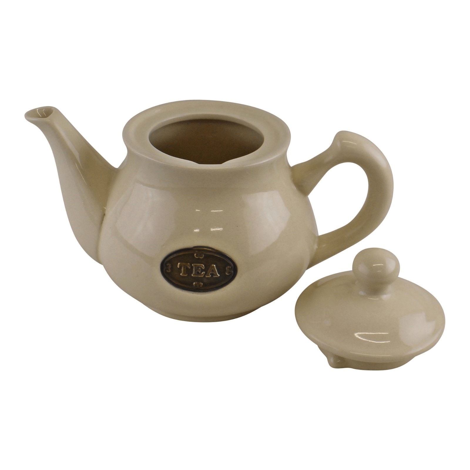 Country Cottage Cream Ceramic Teapot - Rustic Charm, Add Rustic Charm to Your Tea Time with the Country Cottage Cream Ceramic Teapot High-quality ceramic teapot in a beautiful cream color.